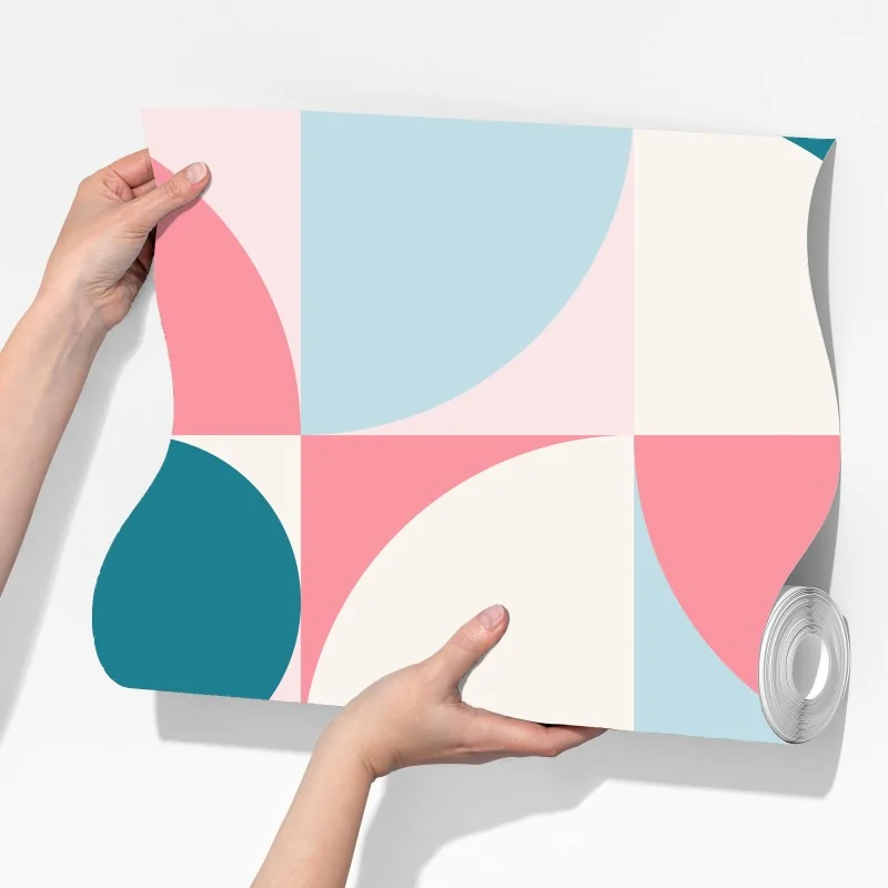 Fototapeta pastelowa geometryczna mozaika – Wallissimo® Fototapeta pastelowa geometryczna mozaika – Wallissimo®