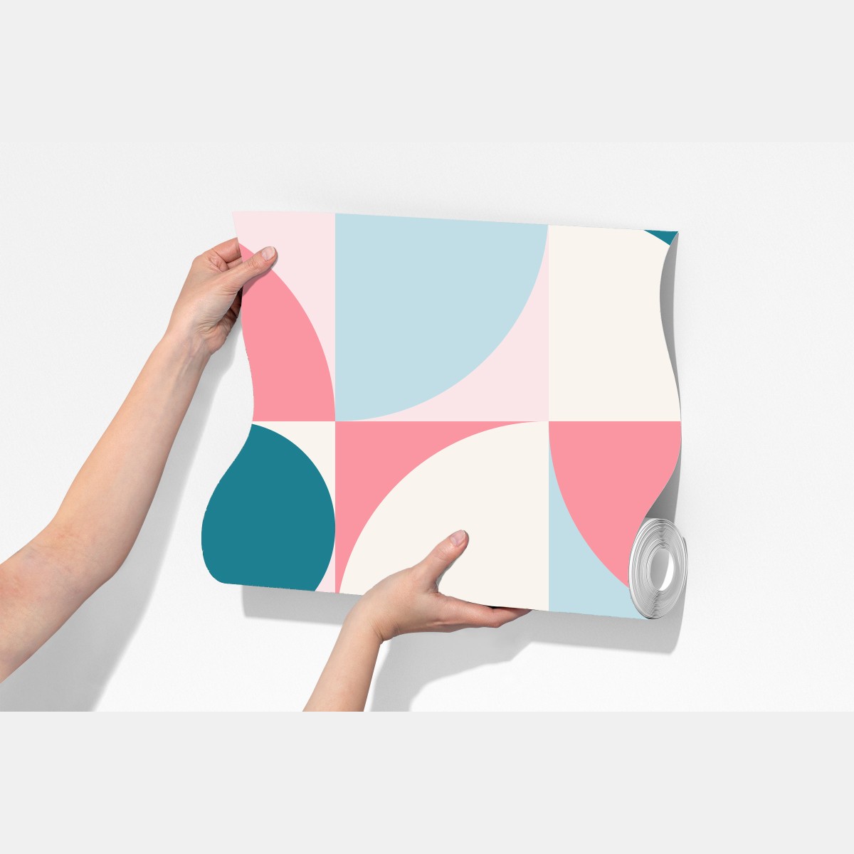 Fototapeta pastelowa geometryczna mozaika – Wallissimo® Fototapeta pastelowa geometryczna mozaika – Wallissimo®