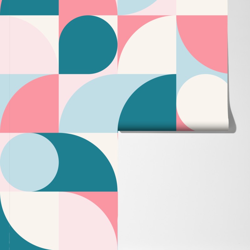 Fototapeta pastelowa geometryczna mozaika – Wallissimo® Fototapeta pastelowa geometryczna mozaika – Wallissimo®