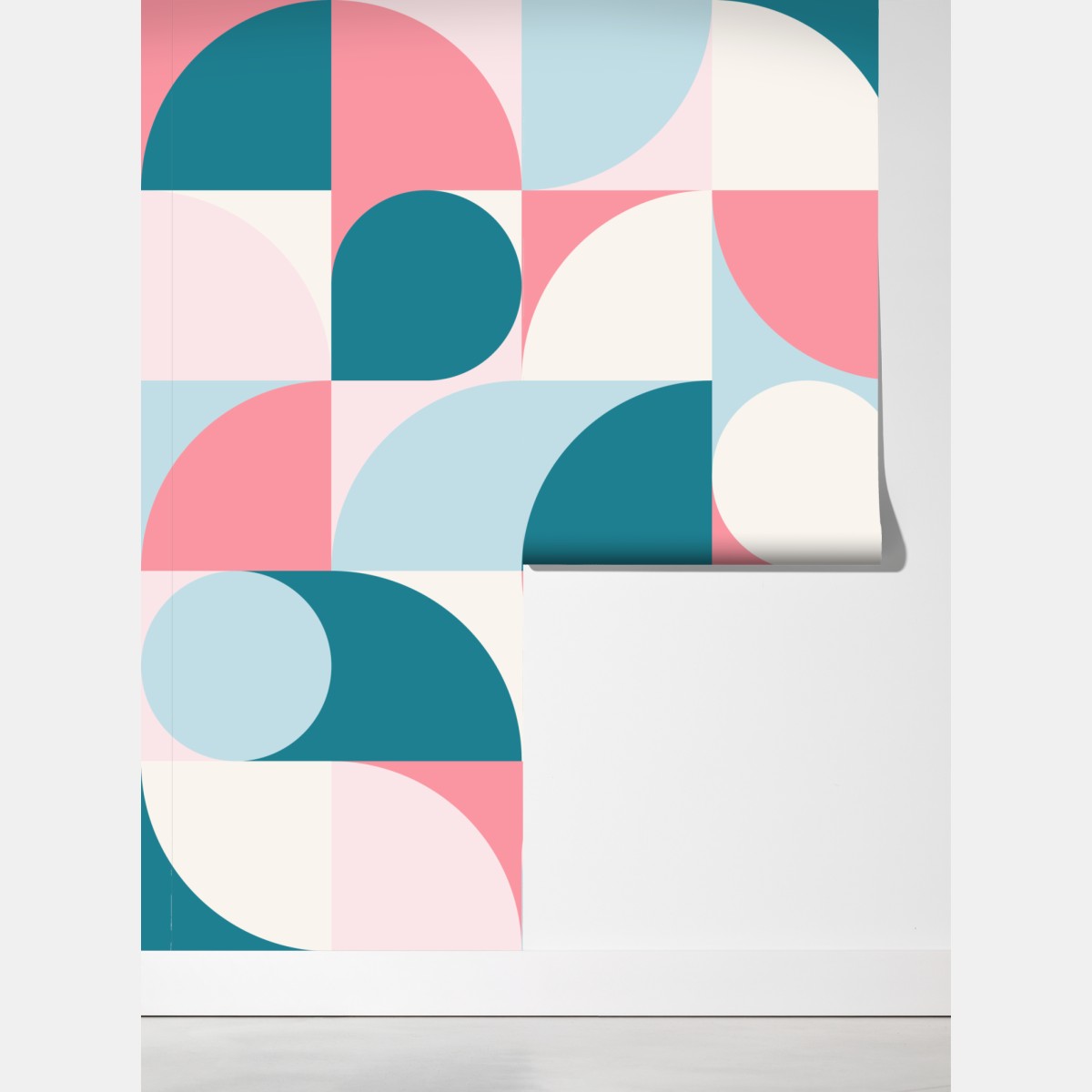 Fototapeta pastelowa geometryczna mozaika – Wallissimo® Fototapeta pastelowa geometryczna mozaika – Wallissimo®