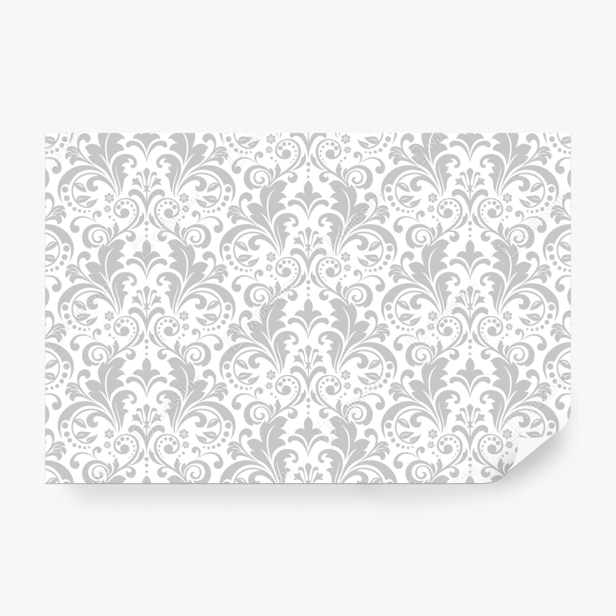 Fototapeta elegancki szary wzór damasceński – Wallissimo® Fototapeta elegancki szary wzór damasceński – Wallissimo®