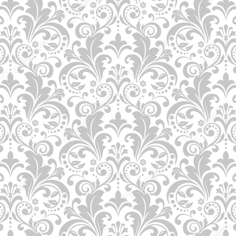 Fototapeta elegancki szary wzór damasceński – Wallissimo® Fototapeta elegancki szary wzór damasceński – Wallissimo®
