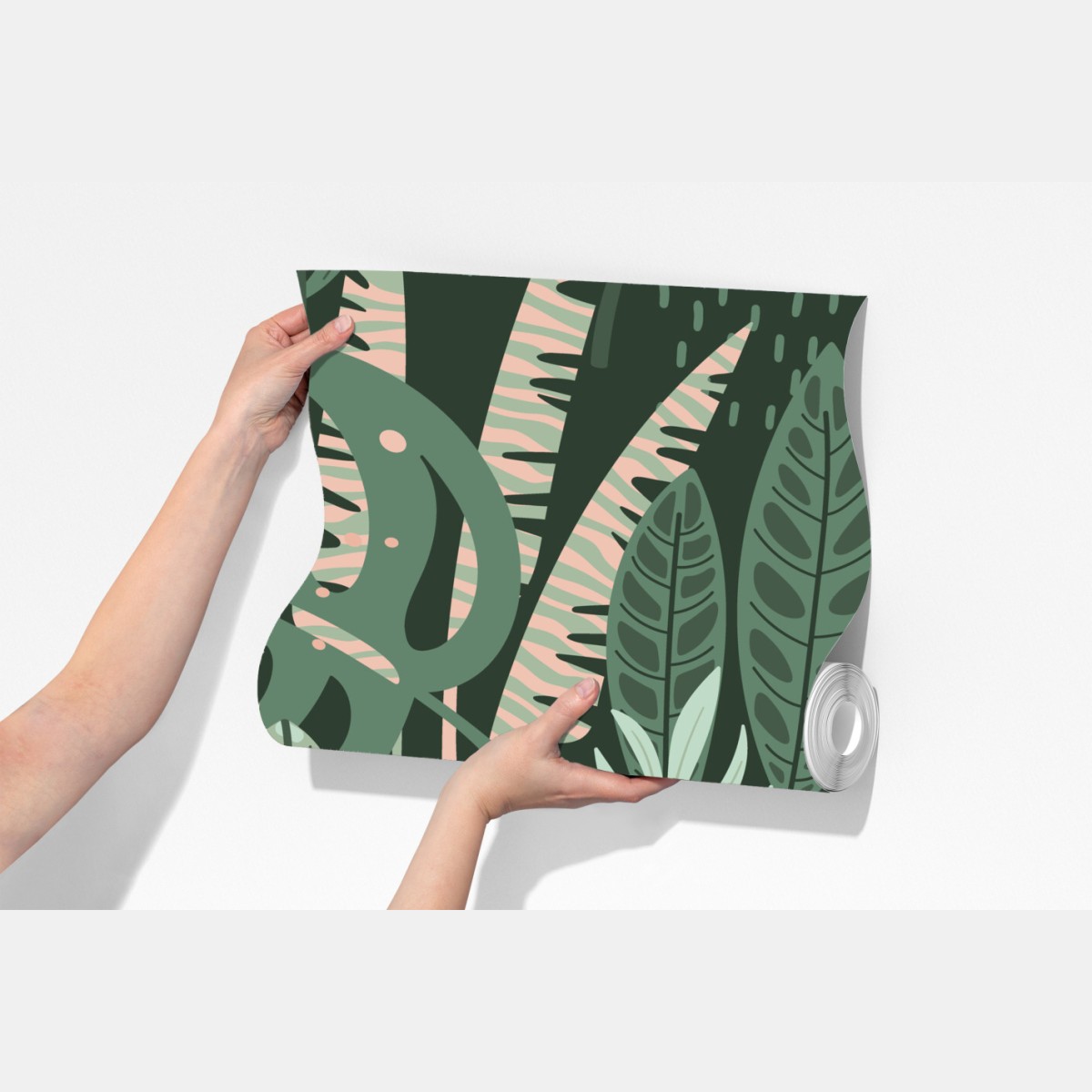 Fototapeta tropikalny wzór liściowy – Wallissimo® Fototapeta tropikalny wzór liściowy – Wallissimo®