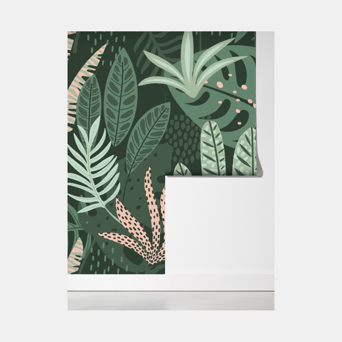 Fototapeta tropikalny wzór liściowy – Wallissimo® Fototapeta tropikalny wzór liściowy – Wallissimo®