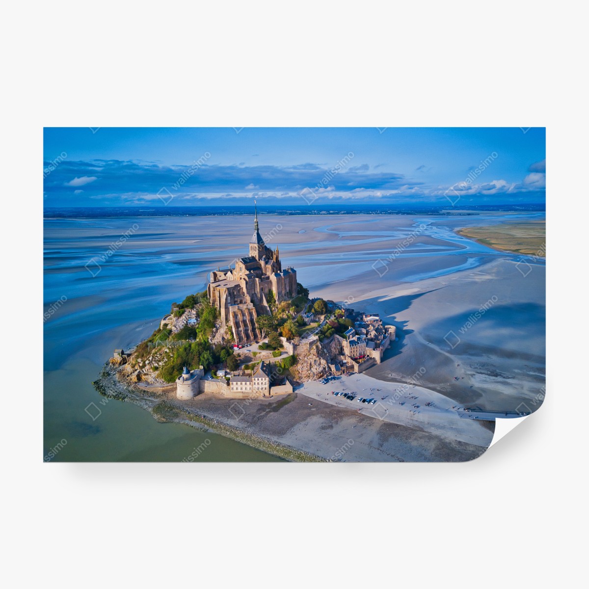 Fototapeta Mont Saint-Michel widok z lotu ptaka – Wallissimo® Fototapeta Mont Saint-Michel widok z lotu ptaka – Wallissimo®