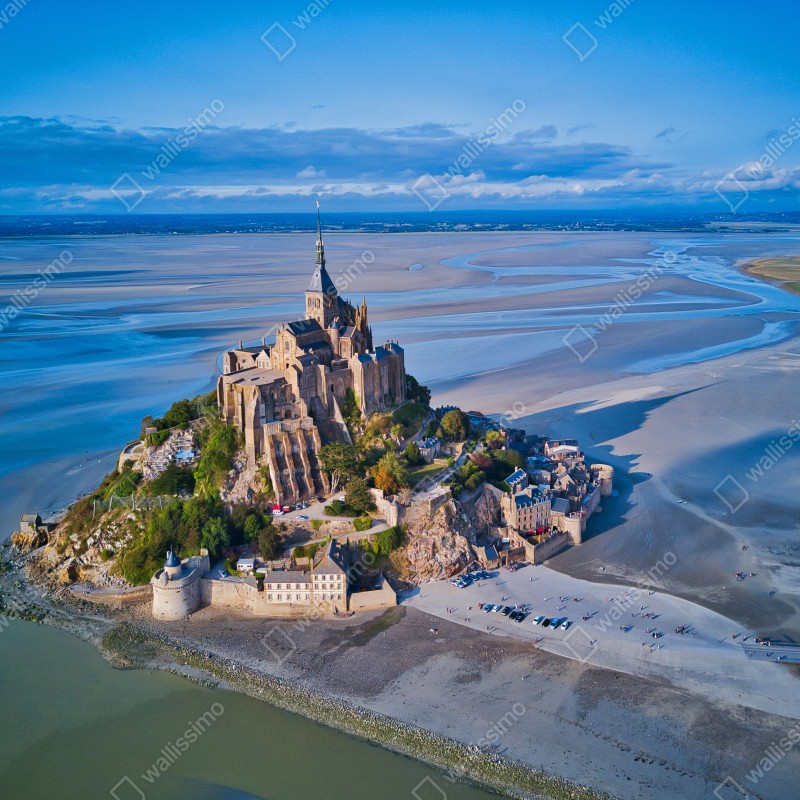 Fototapeta Mont Saint-Michel widok z lotu ptaka – Wallissimo® Fototapeta Mont Saint-Michel widok z lotu ptaka – Wallissimo®