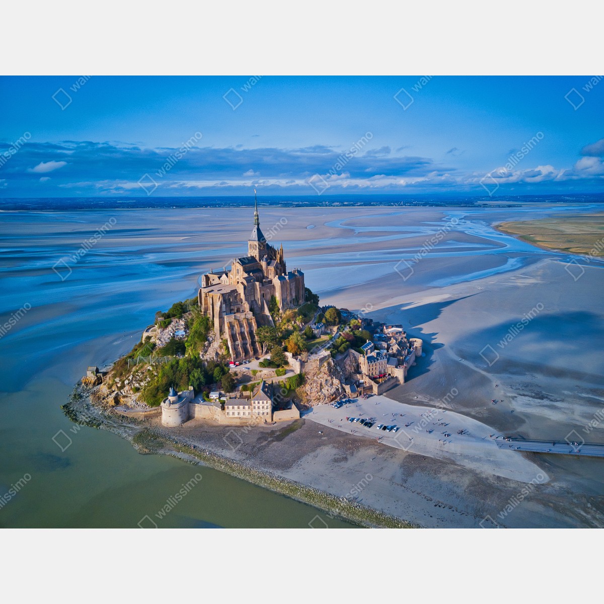 Fototapeta Mont Saint-Michel widok z lotu ptaka – Wallissimo® Fototapeta Mont Saint-Michel widok z lotu ptaka – Wallissimo®
