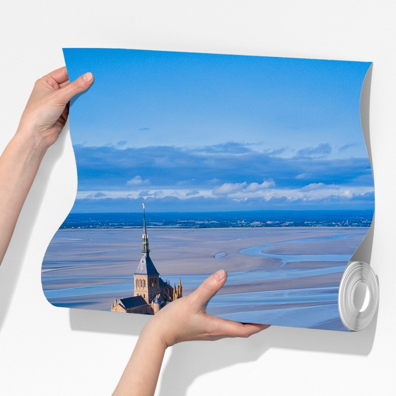 Fototapeta Mont Saint-Michel widok z lotu ptaka – Wallissimo® Fototapeta Mont Saint-Michel widok z lotu ptaka – Wallissimo®