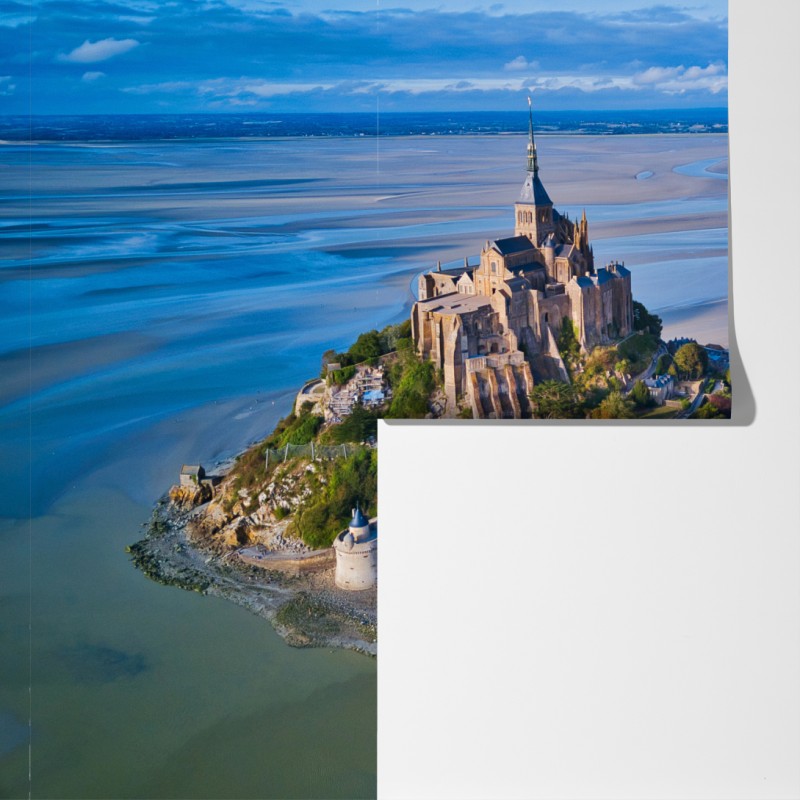 Fototapeta Mont Saint-Michel widok z lotu ptaka – Wallissimo® Fototapeta Mont Saint-Michel widok z lotu ptaka – Wallissimo®
