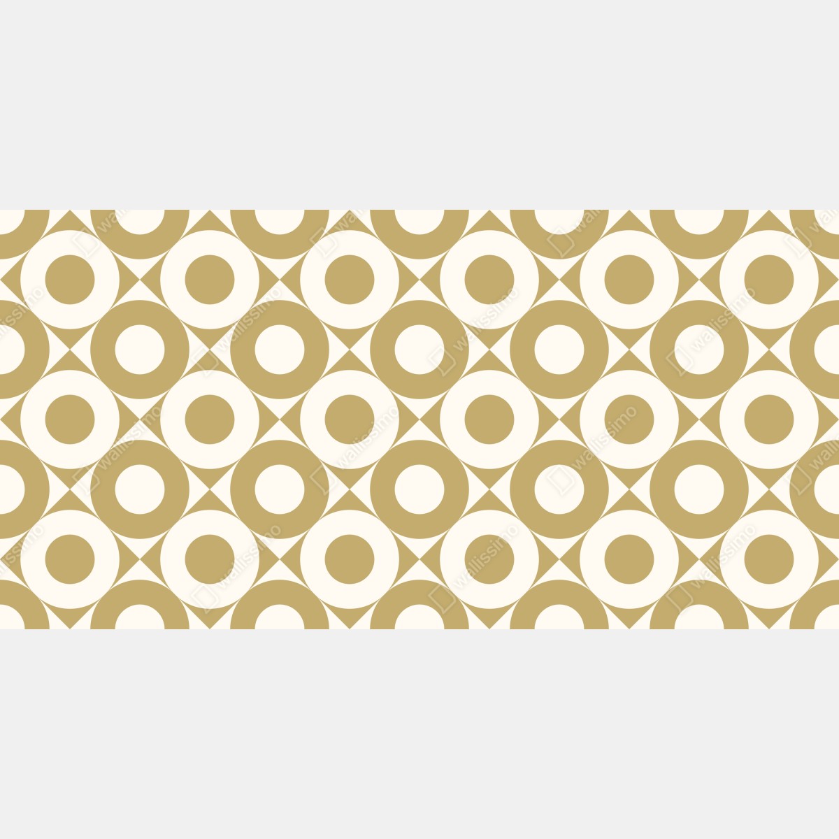 Fototapeta złoty geometryczny wzór z kołami – Wallissimo® Fototapeta złoty geometryczny wzór z kołami – Wallissimo®