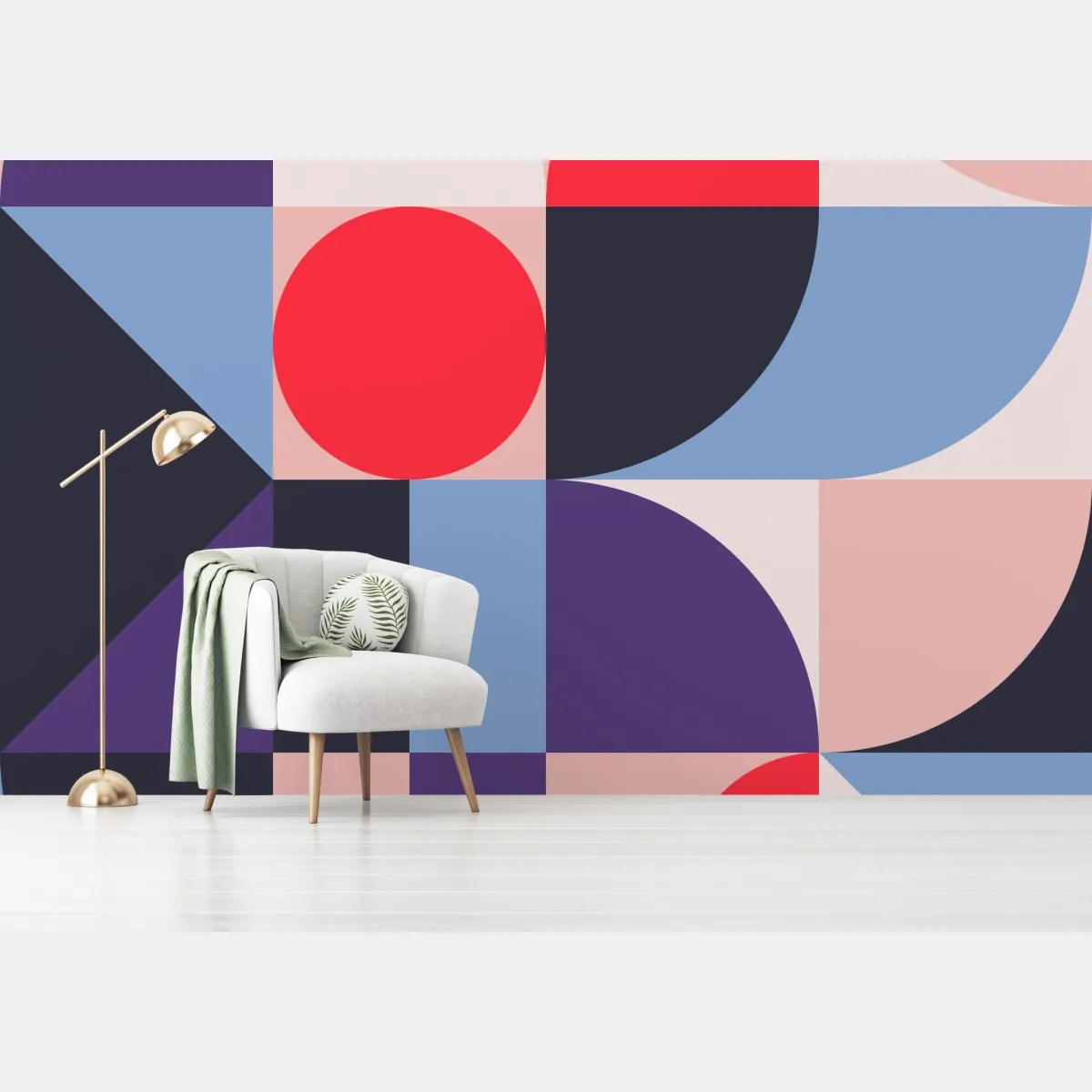 Fototapeta geometryczna pastelowa kompozycja – Wallissimo® Fototapeta geometryczna pastelowa kompozycja – Wallissimo®