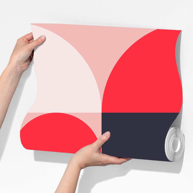 Fototapeta geometryczna pastelowa kompozycja – Wallissimo® Fototapeta geometryczna pastelowa kompozycja – Wallissimo®