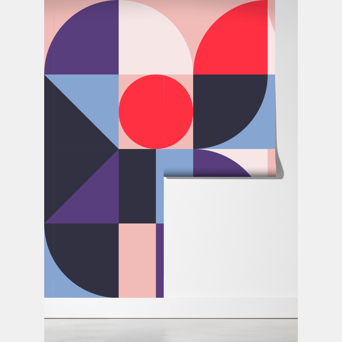 Fototapeta geometryczna pastelowa kompozycja – Wallissimo® Fototapeta geometryczna pastelowa kompozycja – Wallissimo®