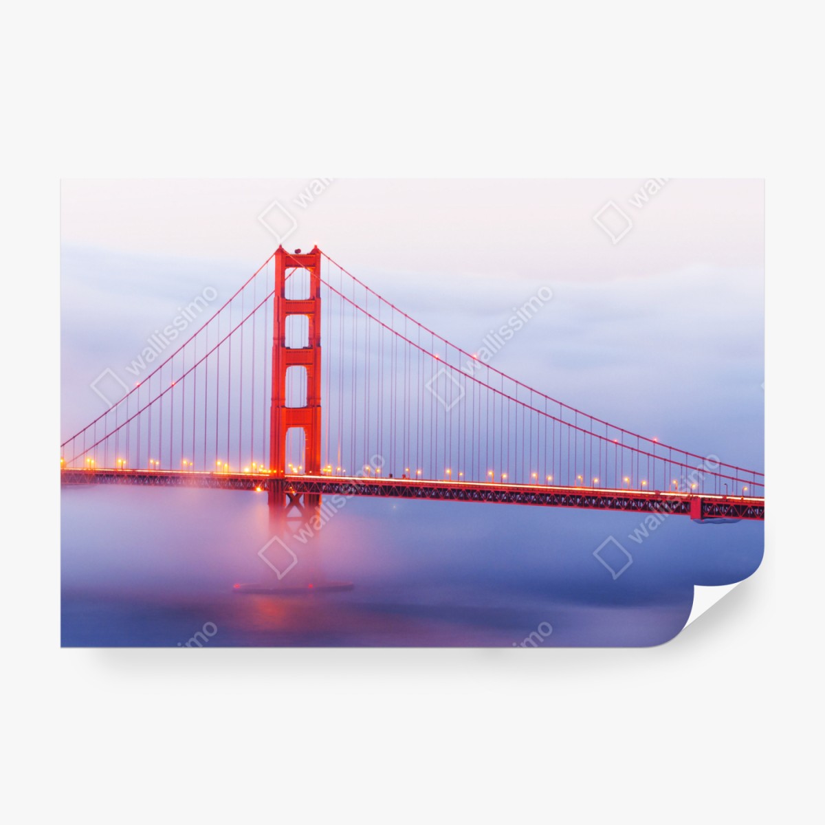 Fototapeta Golden Gate most we mgle – Wallissimo® Fototapeta Golden Gate most we mgle – Wallissimo®