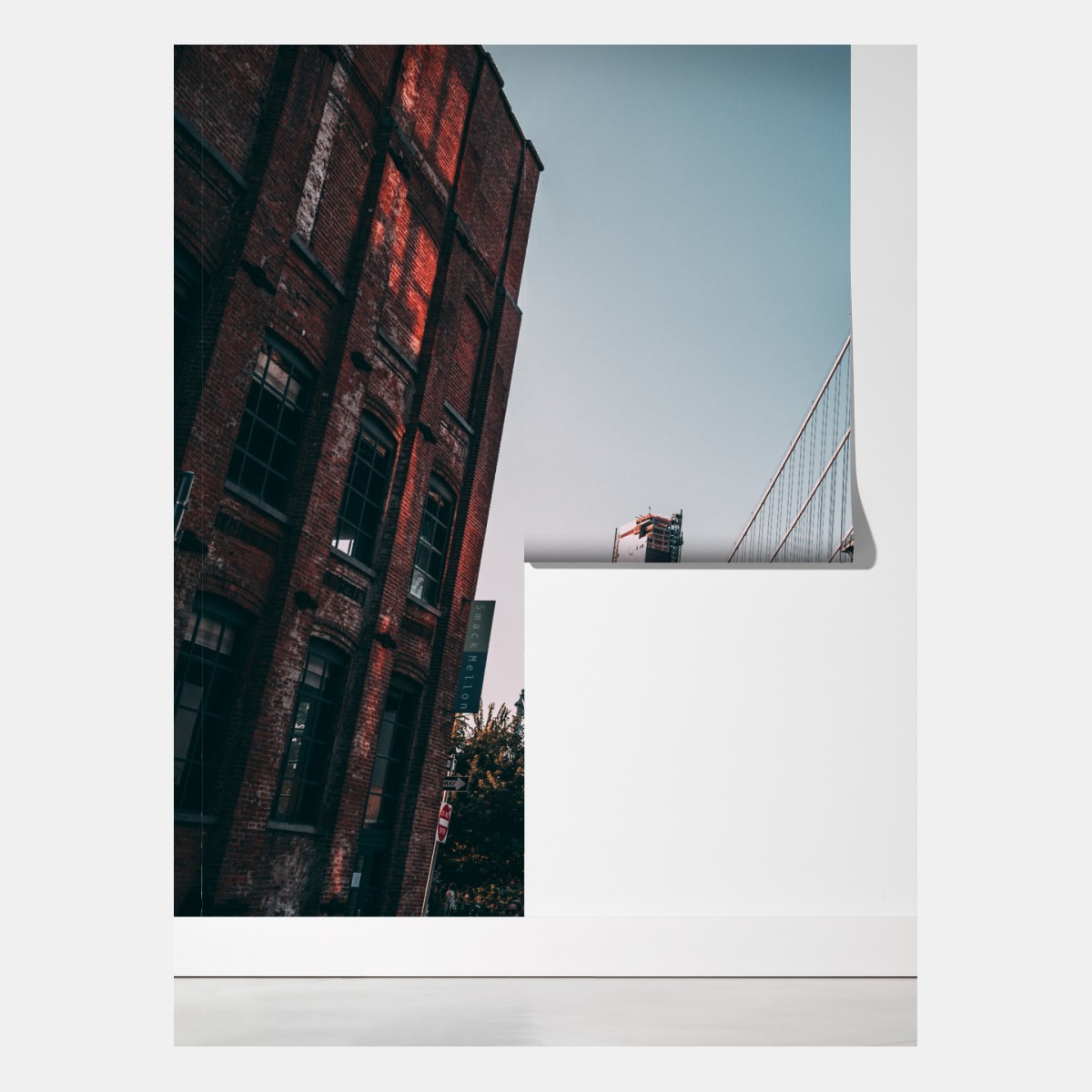 Fototapeta Manhattan most w miejskiej perspektywie – Wallissimo® Fototapeta Manhattan most w miejskiej perspektywie – Wallissimo®