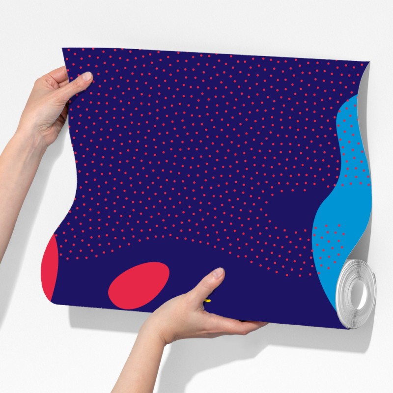 Fototapeta żywy abstrakcyjny wzór kształtów – Wallissimo® Fototapeta żywy abstrakcyjny wzór kształtów – Wallissimo®