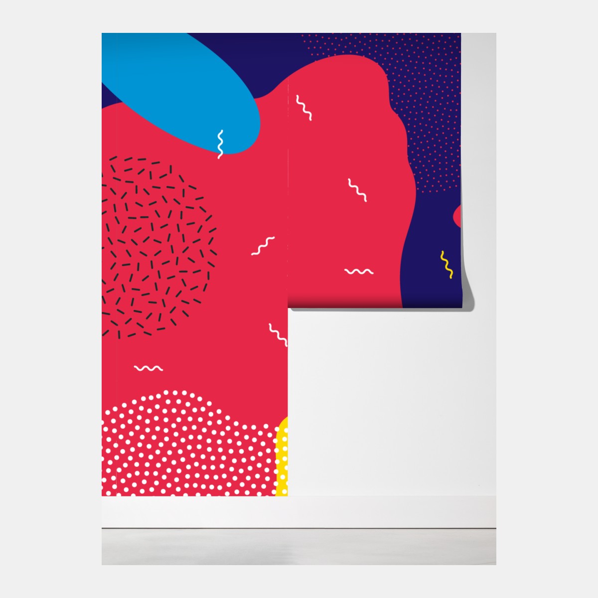 Fototapeta żywy abstrakcyjny wzór kształtów – Wallissimo® Fototapeta żywy abstrakcyjny wzór kształtów – Wallissimo®