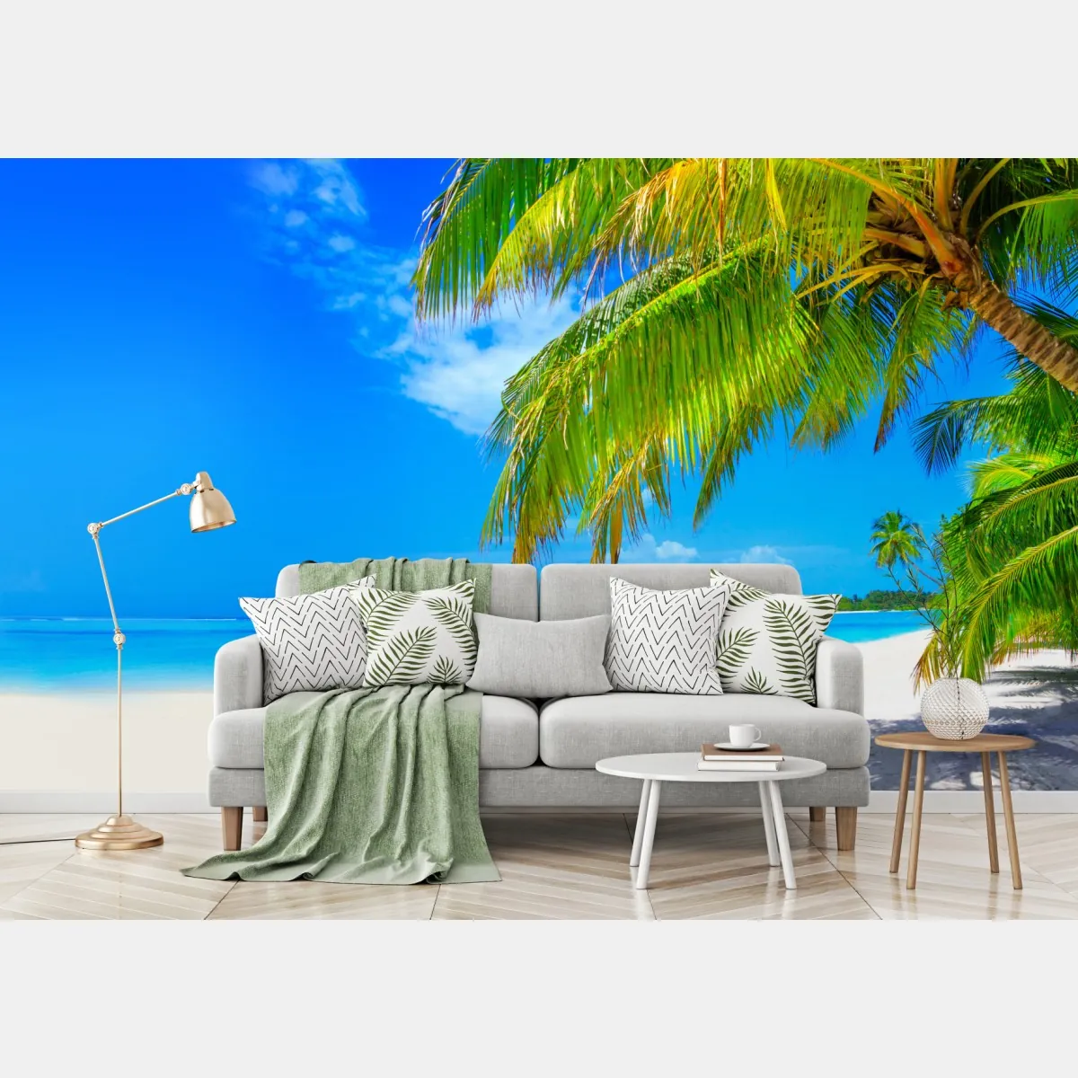 Fototapeta tropikalna turkusowa plaża – Wallissimo® Fototapeta tropikalna turkusowa plaża – Wallissimo®