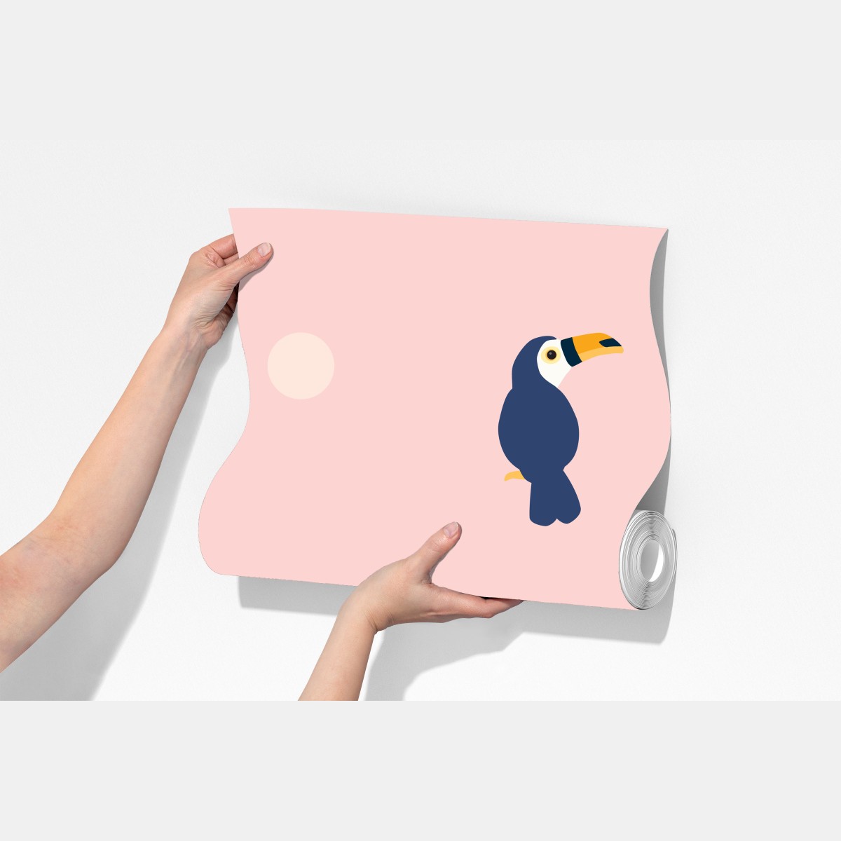 Fototapeta wesoły wzór z tukanami na pastelowym różu – Wallissimo® Fototapeta wesoły wzór z tukanami na pastelowym różu – Wallissimo®