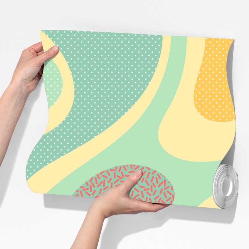 Fototapeta pastelowy organiczny wzór abstrakcyjny – Wallissimo® Fototapeta pastelowy organiczny wzór abstrakcyjny – Wallissimo®