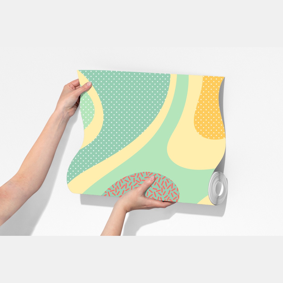 Fototapeta pastelowy organiczny wzór abstrakcyjny – Wallissimo® Fototapeta pastelowy organiczny wzór abstrakcyjny – Wallissimo®