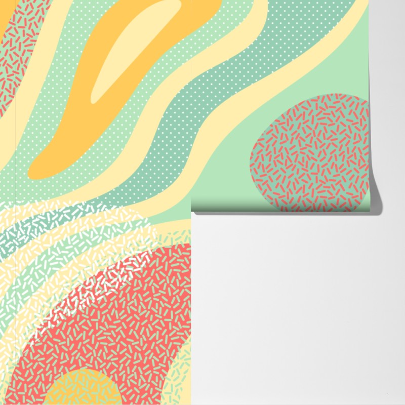 Fototapeta pastelowy organiczny wzór abstrakcyjny – Wallissimo® Fototapeta pastelowy organiczny wzór abstrakcyjny – Wallissimo®