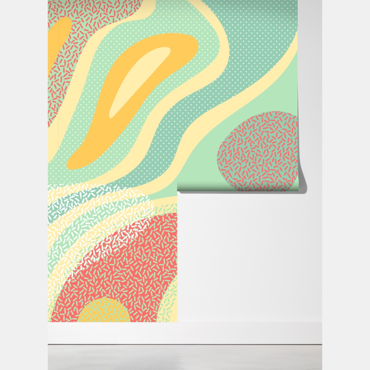 Fototapeta pastelowy organiczny wzór abstrakcyjny – Wallissimo® Fototapeta pastelowy organiczny wzór abstrakcyjny – Wallissimo®