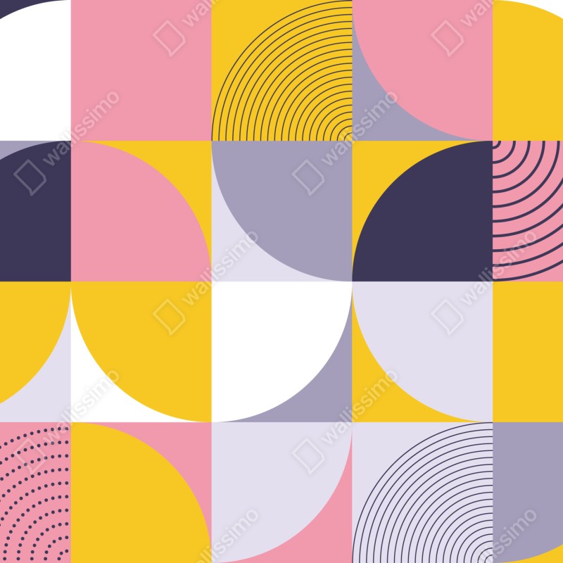 Fototapeta pastelowa geometryczna mozaika – Wallissimo® Fototapeta pastelowa geometryczna mozaika – Wallissimo®