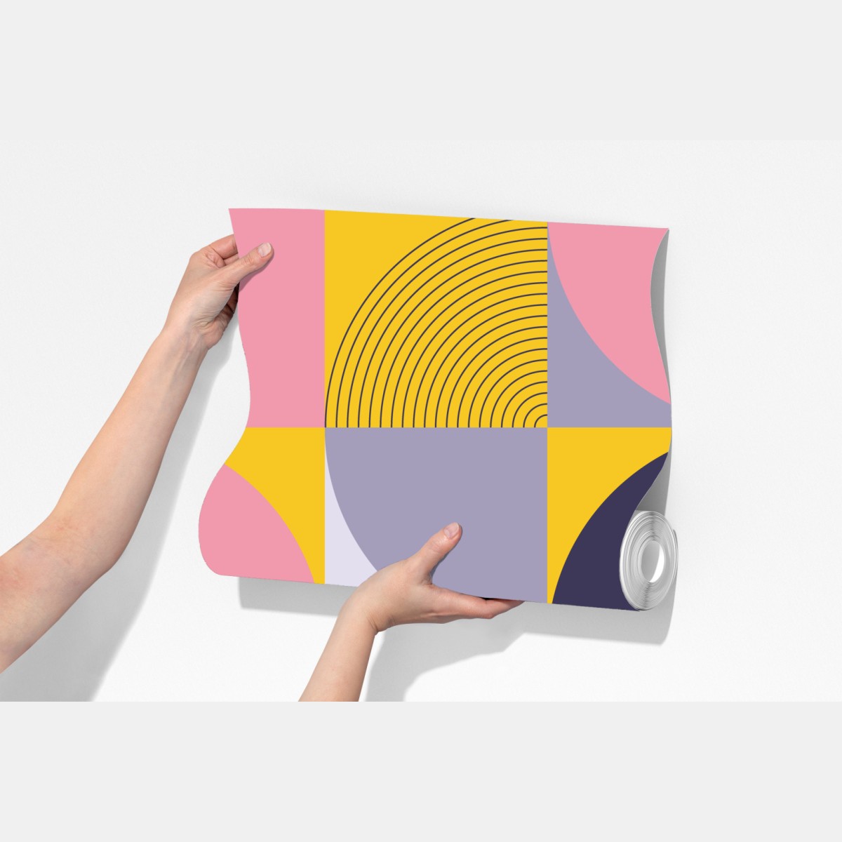 Fototapeta pastelowa geometryczna mozaika – Wallissimo® Fototapeta pastelowa geometryczna mozaika – Wallissimo®