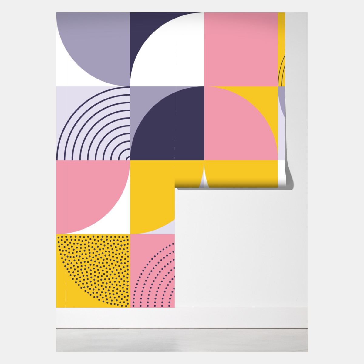 Fototapeta pastelowa geometryczna mozaika – Wallissimo® Fototapeta pastelowa geometryczna mozaika – Wallissimo®