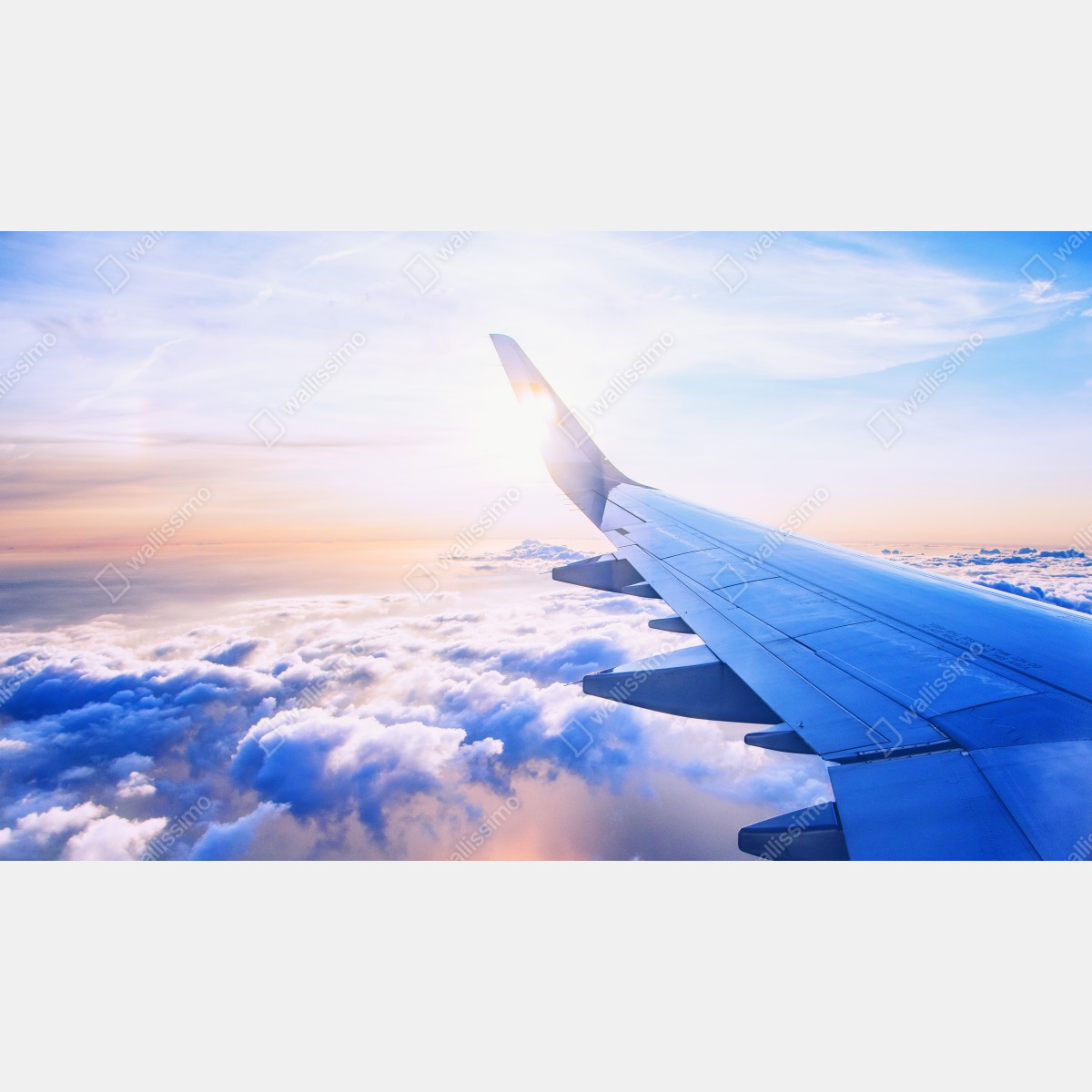 Fototapeta ponad chmurami widok z lotu ptaka – Wallissimo® Fototapeta ponad chmurami widok z lotu ptaka – Wallissimo®