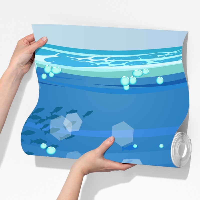 Fototapeta zabawna podwodna scena z rafą koralową – Wallissimo® Fototapeta zabawna podwodna scena z rafą koralową – Wallissimo®