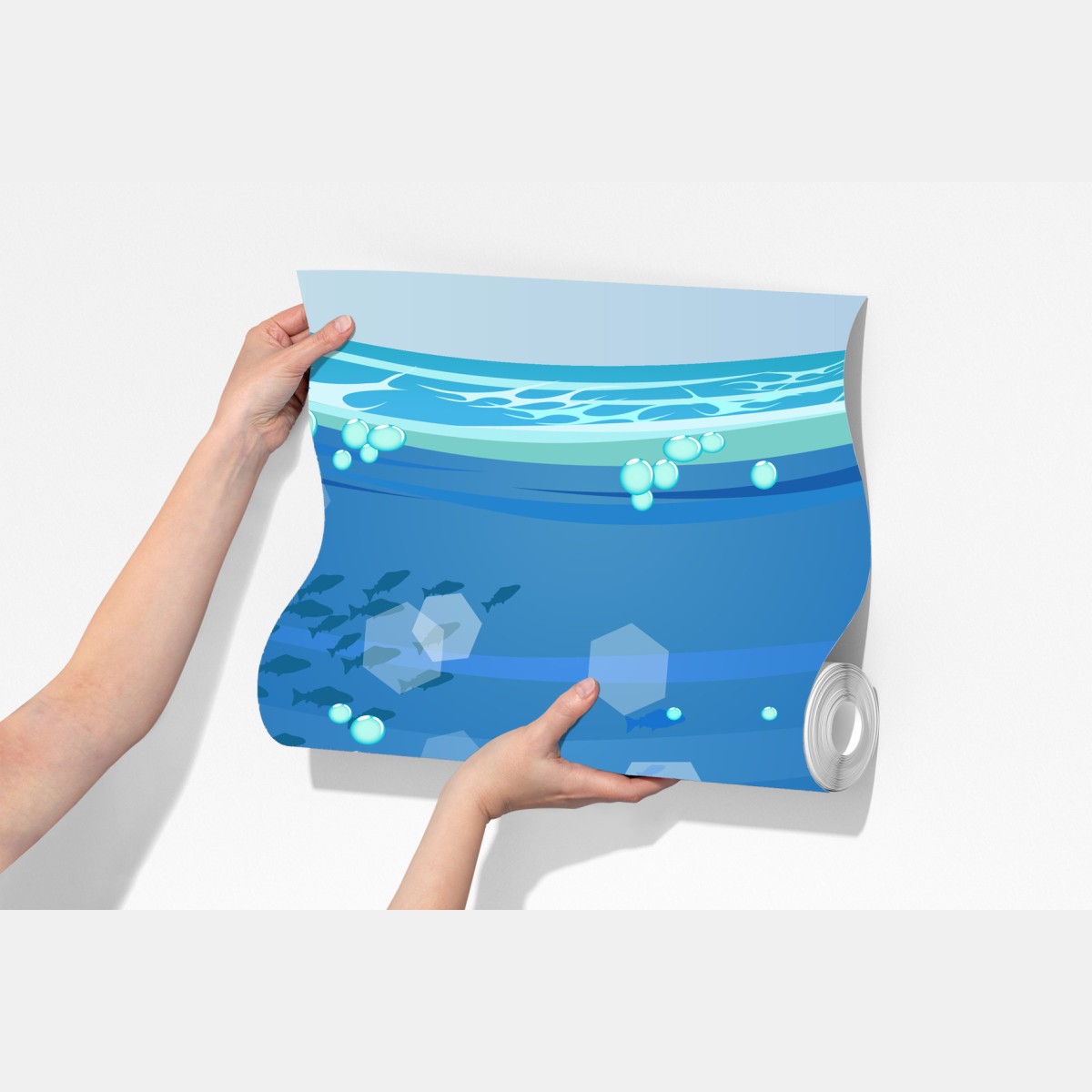 Fototapeta zabawna podwodna scena z rafą koralową – Wallissimo® Fototapeta zabawna podwodna scena z rafą koralową – Wallissimo®