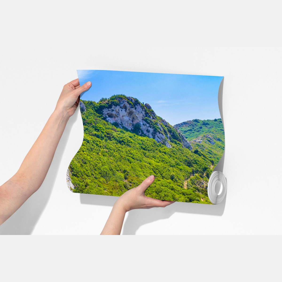 Fototapeta Porto Timoni panoramiczna plaża, Korfu – Wallissimo® Fototapeta Porto Timoni panoramiczna plaża, Korfu – Wallissimo®