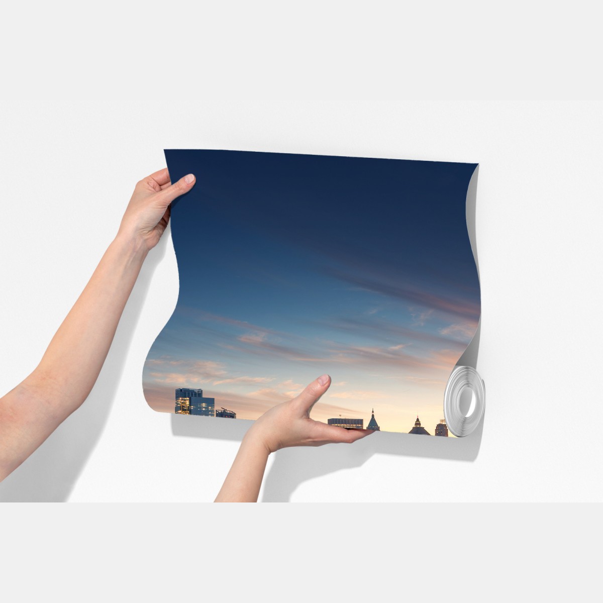 Fototapeta Manhattan panorama o wschodzie słońca – Wallissimo® Fototapeta Manhattan panorama o wschodzie słońca – Wallissimo®