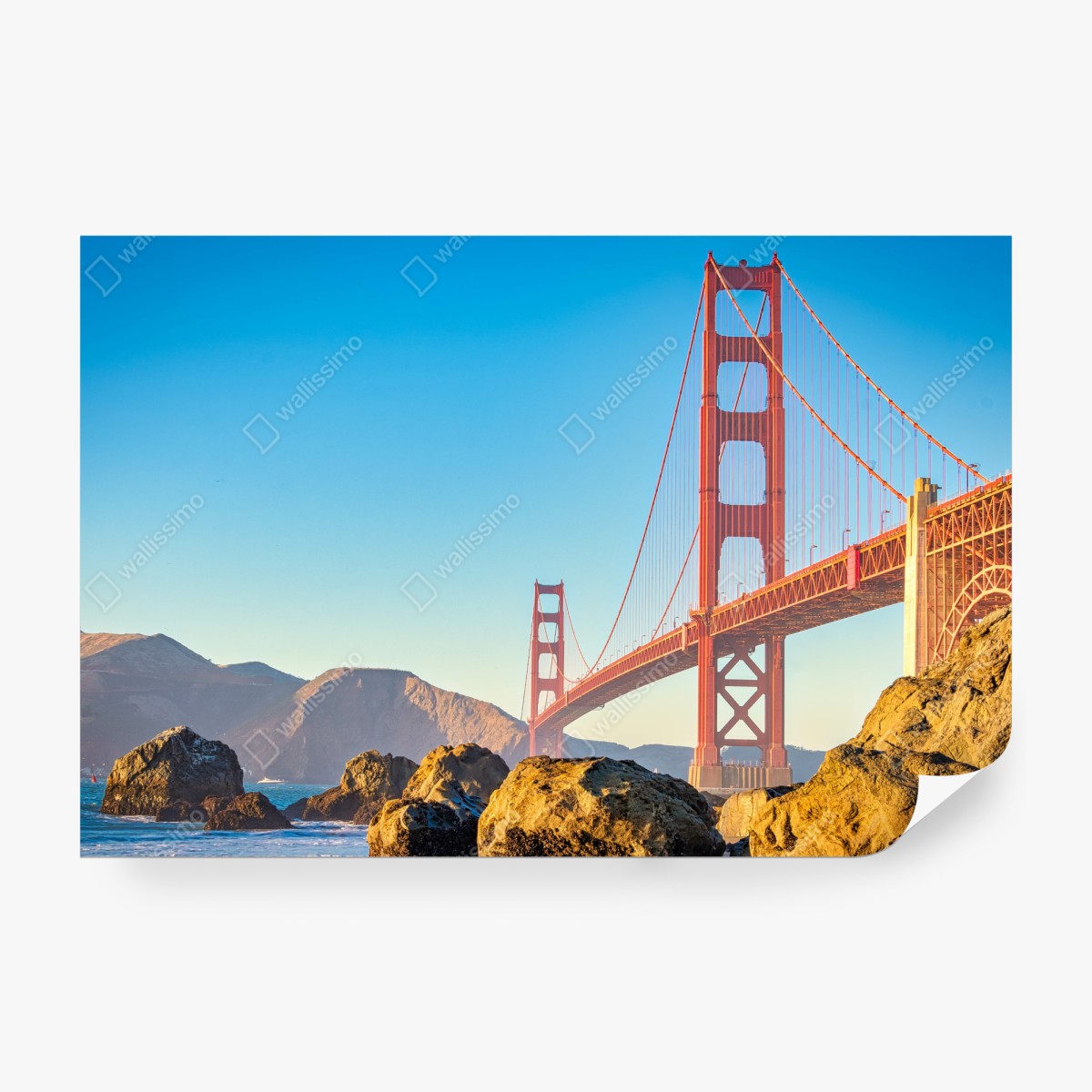 Fototapeta most Golden Gate nad zatoką San Francisco – Wallissimo® Fototapeta most Golden Gate nad zatoką San Francisco – Wallissimo®