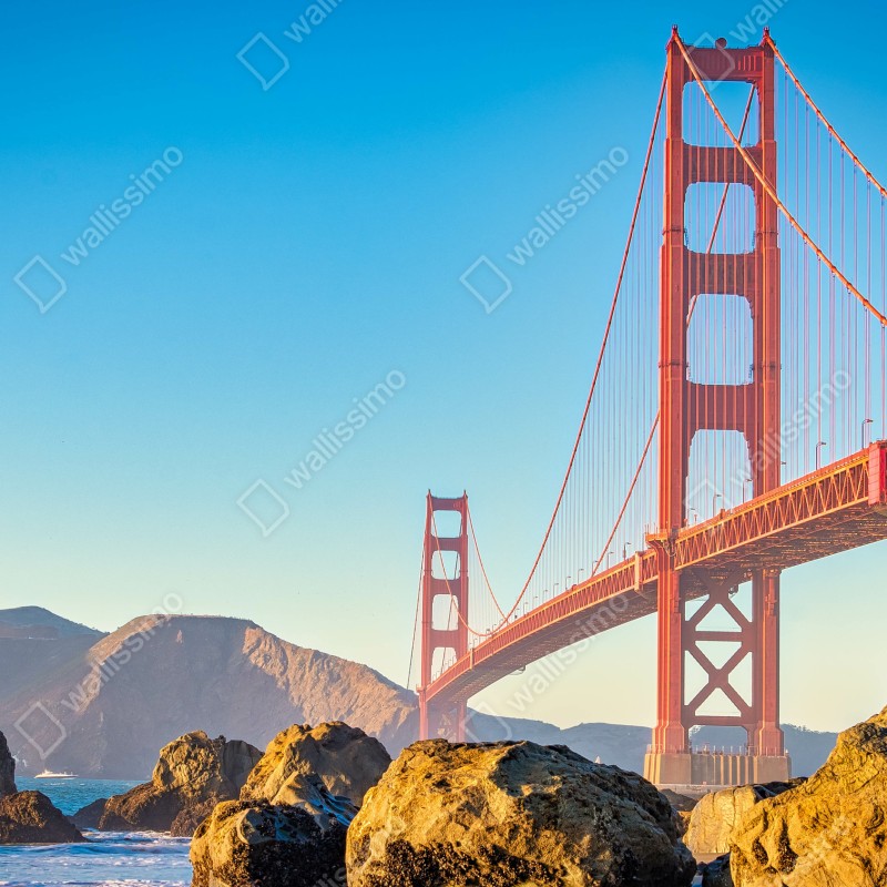 Fototapeta most Golden Gate nad zatoką San Francisco – Wallissimo® Fototapeta most Golden Gate nad zatoką San Francisco – Wallissimo®