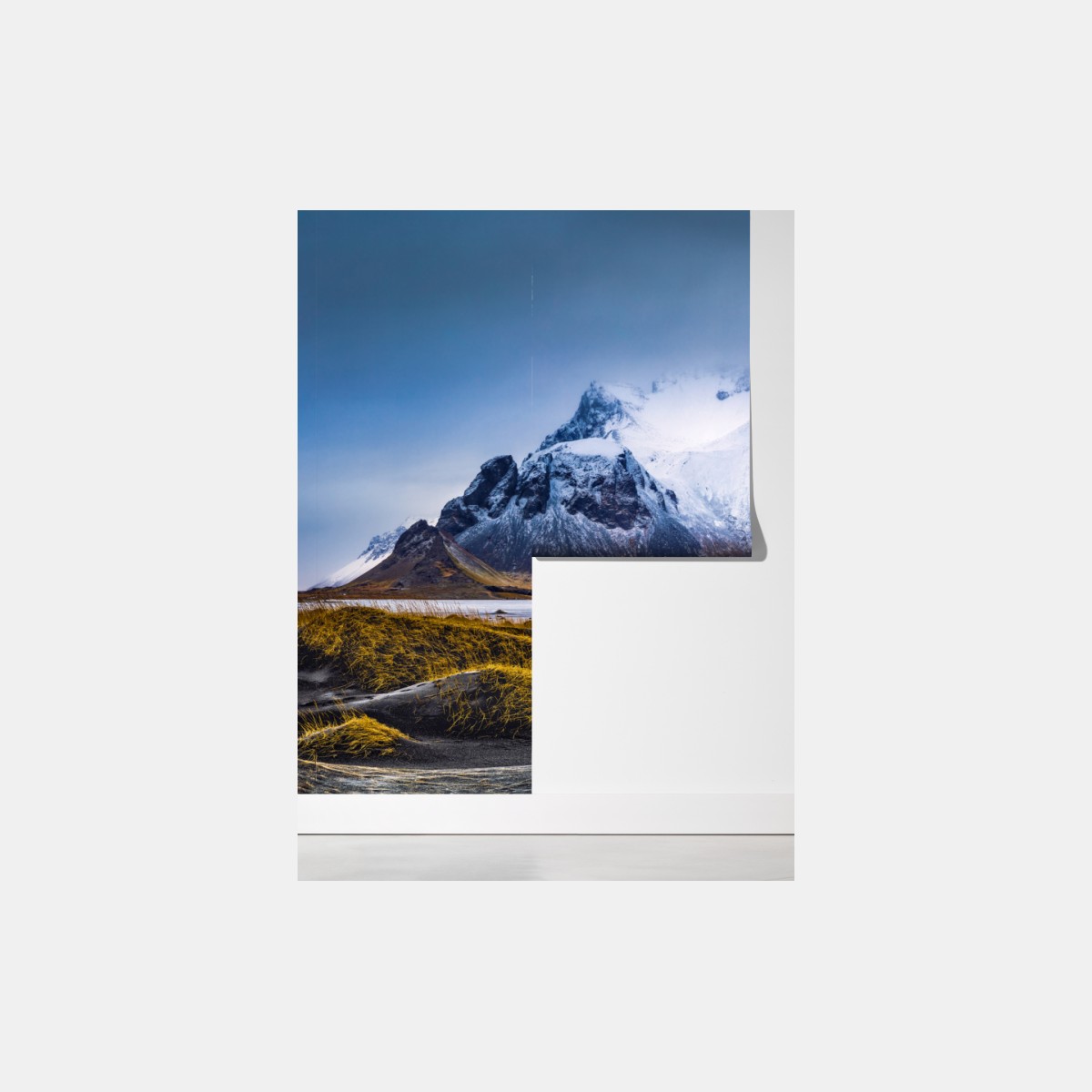 Fototapeta panorama Vestrahorn na Stokksnes – Wallissimo® Fototapeta panorama Vestrahorn na Stokksnes – Wallissimo®