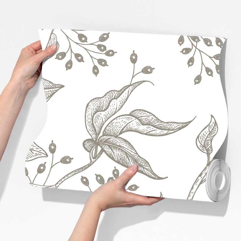 Fototapeta delikatny botaniczny wzór kwiatowy w stylu vintage – Wallissimo® Fototapeta delikatny botaniczny wzór kwiatowy w stylu vintage – Wallissimo®