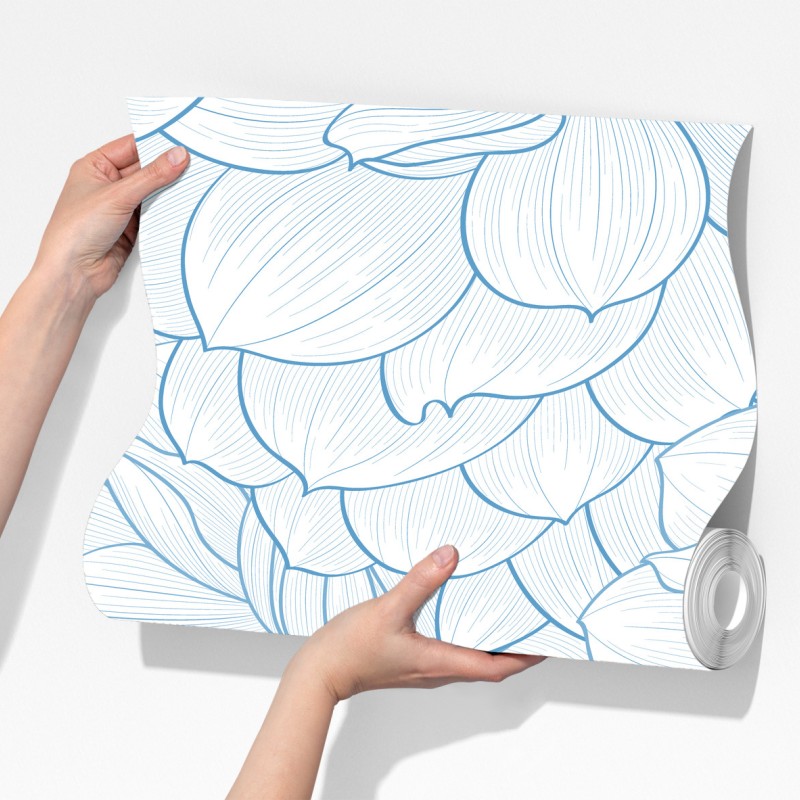 Fototapeta delikatny niebieski motyw kwiatowy – Wallissimo® Fototapeta delikatny niebieski motyw kwiatowy – Wallissimo®