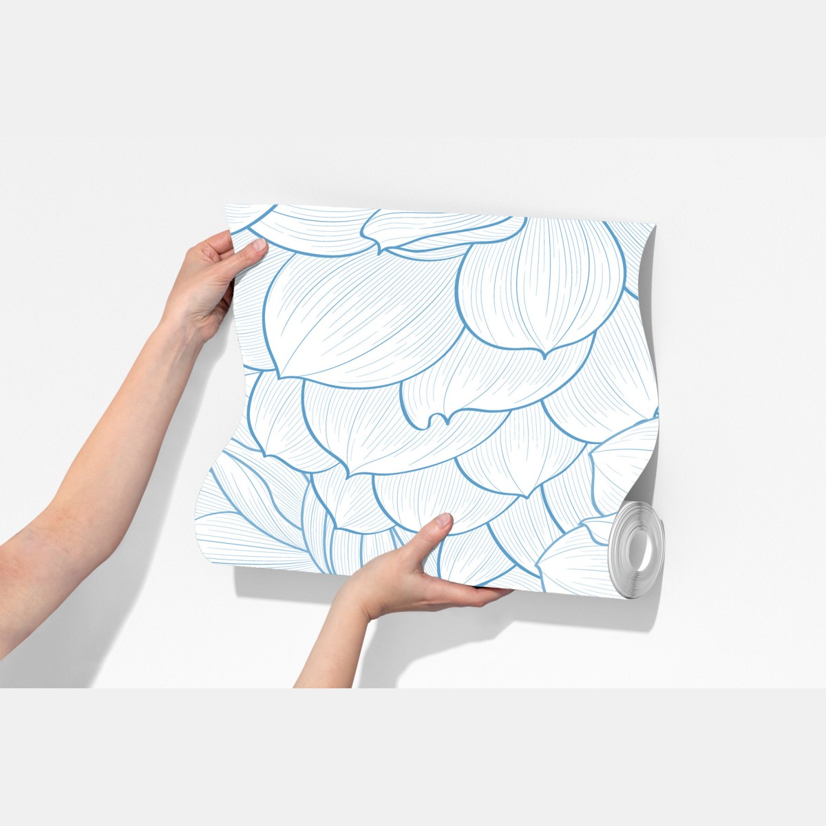 Fototapeta delikatny niebieski motyw kwiatowy – Wallissimo® Fototapeta delikatny niebieski motyw kwiatowy – Wallissimo®