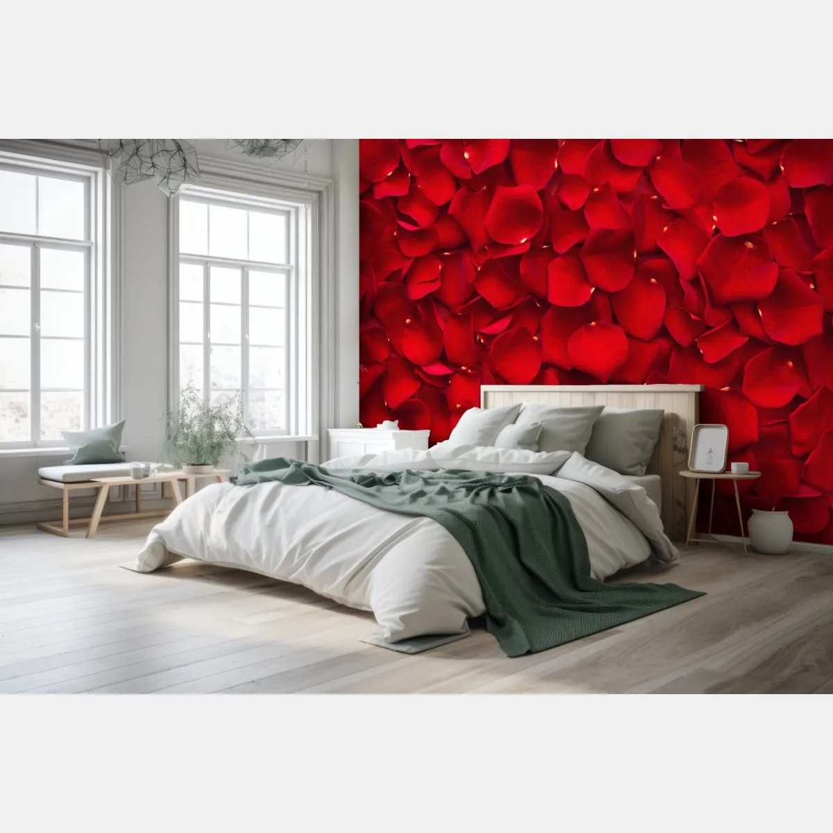 Fototapeta czerwone płatki róż tło – Wallissimo® Fototapeta czerwone płatki róż tło – Wallissimo®