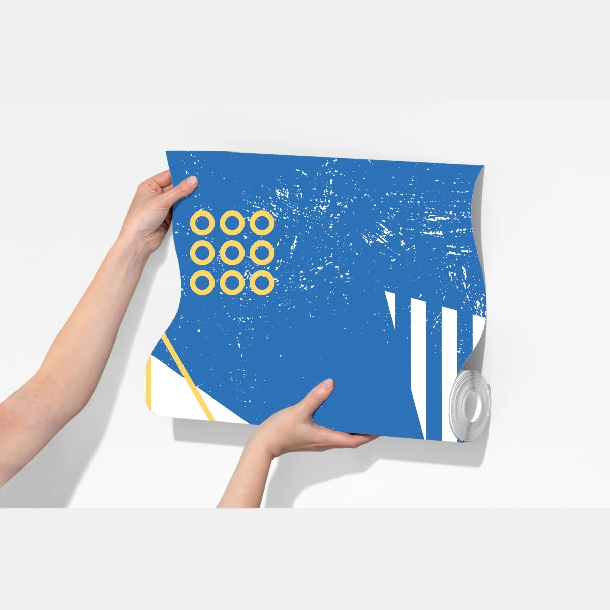 Fototapeta geometryczna abstrakcja w odcieniach niebieskiego – Wallissimo® Fototapeta geometryczna abstrakcja w odcieniach niebieskiego – Wallissimo®