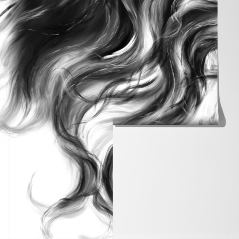 Fototapeta eteryczny monochromatyczny portret – Wallissimo® Fototapeta eteryczny monochromatyczny portret – Wallissimo®