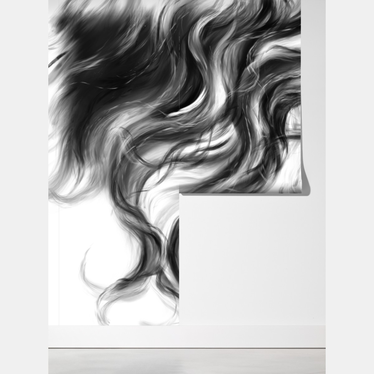 Fototapeta eteryczny monochromatyczny portret – Wallissimo® Fototapeta eteryczny monochromatyczny portret – Wallissimo®