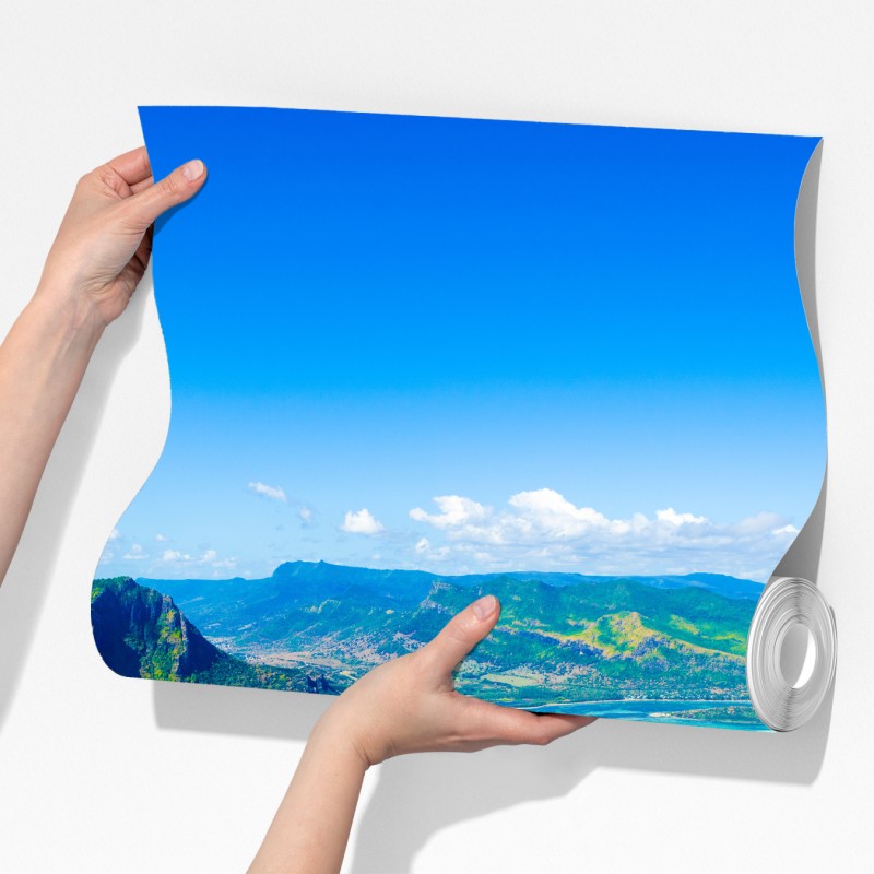 Fototapeta panorama Le Morne nad laguną Mauritiusa – Wallissimo® Fototapeta panorama Le Morne nad laguną Mauritiusa – Wallissimo®