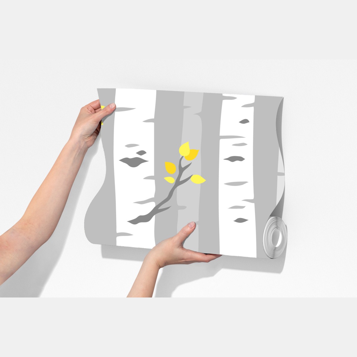 Fototapeta skandynawski las brzóz – Wallissimo® Fototapeta skandynawski las brzóz – Wallissimo®