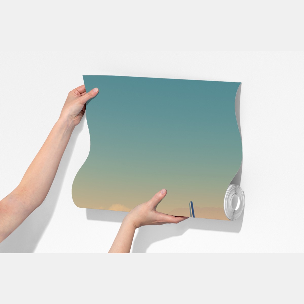 Fototapeta samolot nad chmurami o wschodzie słońca – Wallissimo® Fototapeta samolot nad chmurami o wschodzie słońca – Wallissimo®