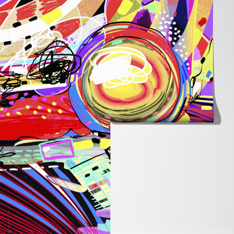 Fototapeta żywa fioletowa kompozycja abstrakcyjna – Wallissimo® Fototapeta żywa fioletowa kompozycja abstrakcyjna – Wallissimo®