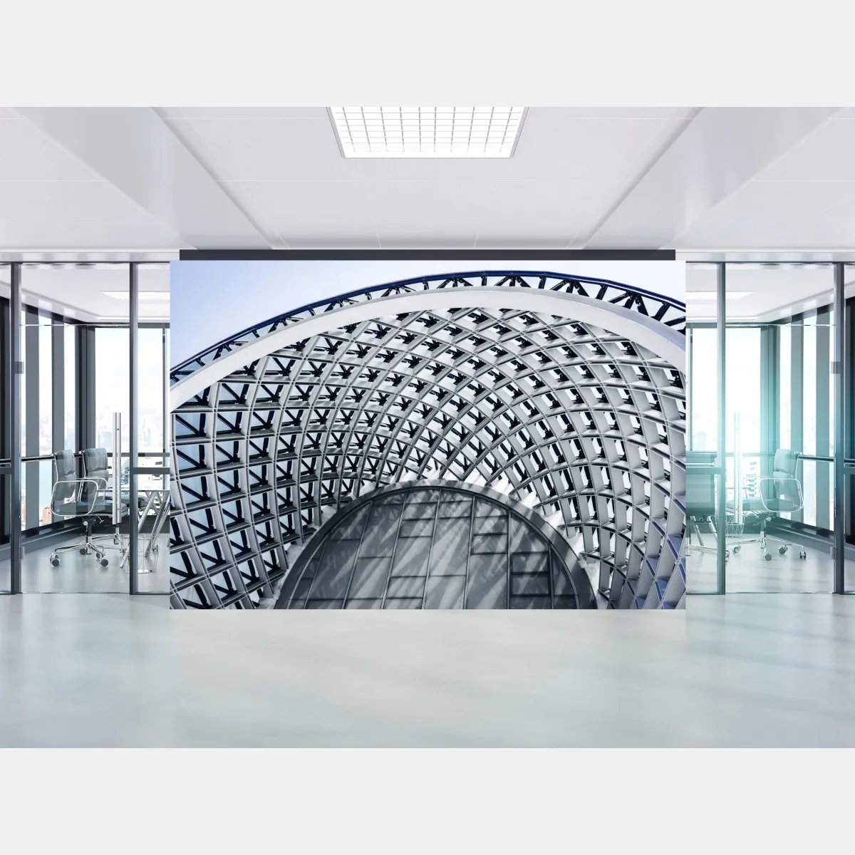 Fototapeta geometryczny łuk nowoczesnej architektury – Wallissimo® Fototapeta geometryczny łuk nowoczesnej architektury – Wallissimo®